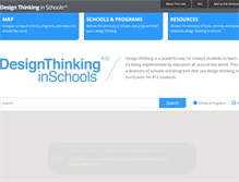 Tablet Screenshot of designthinkinginschools.com